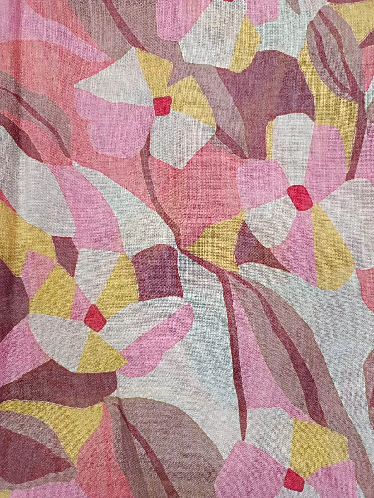 Digital Printed Linen Jute Soft Cotton Fabric
