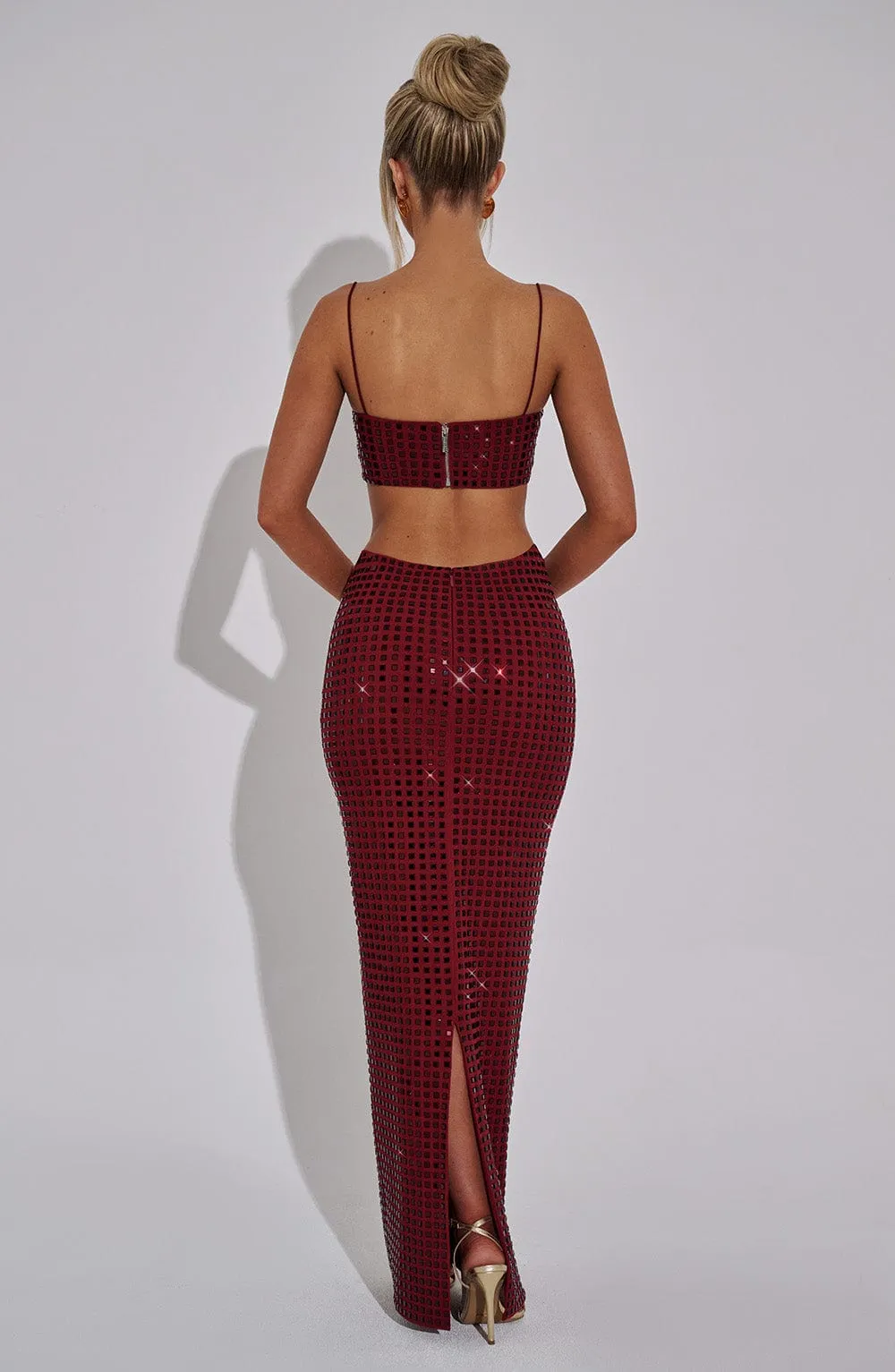 Dimity Maxi Skirt - Wine