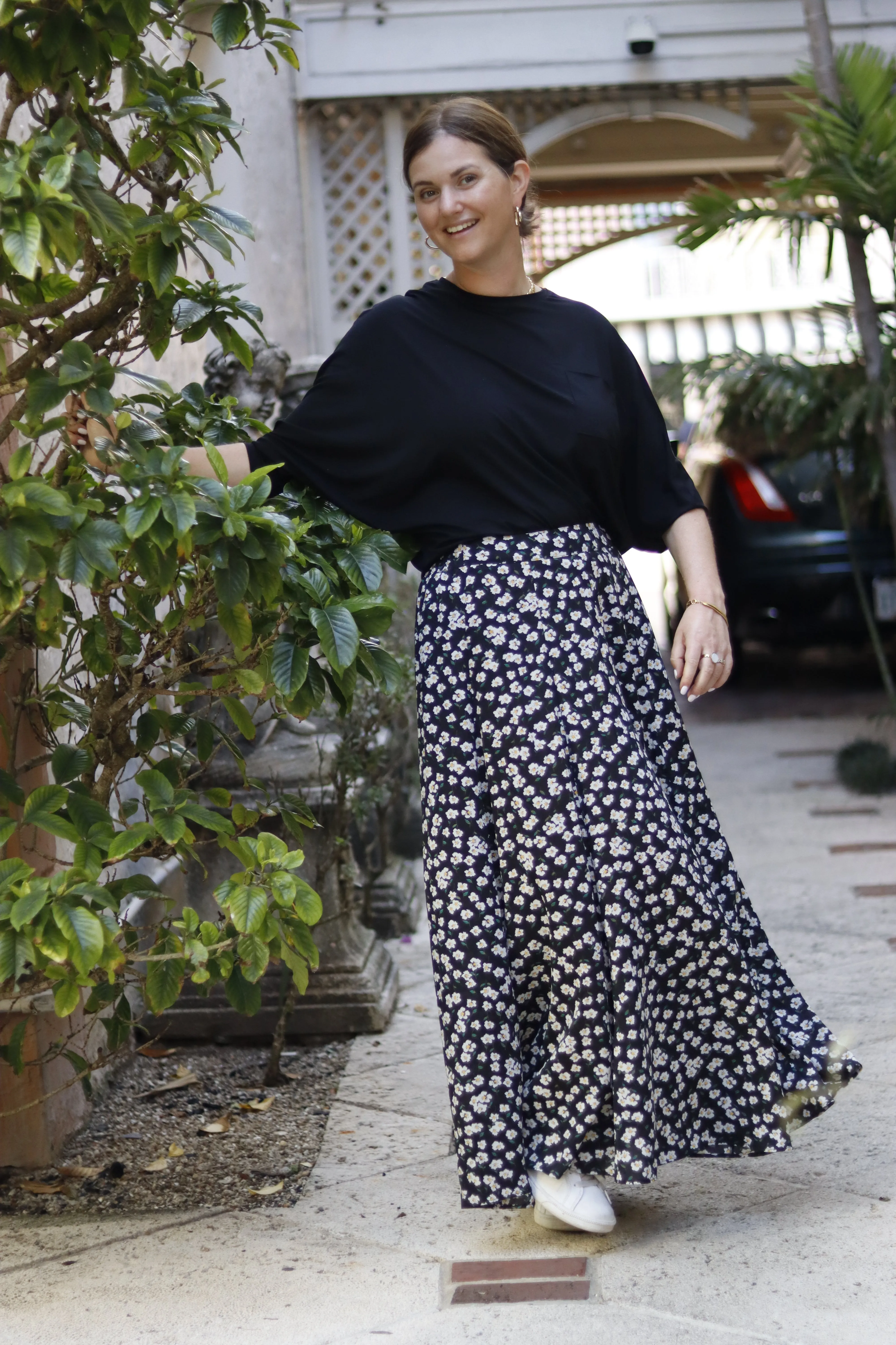 Ditsy Maxi Skirt