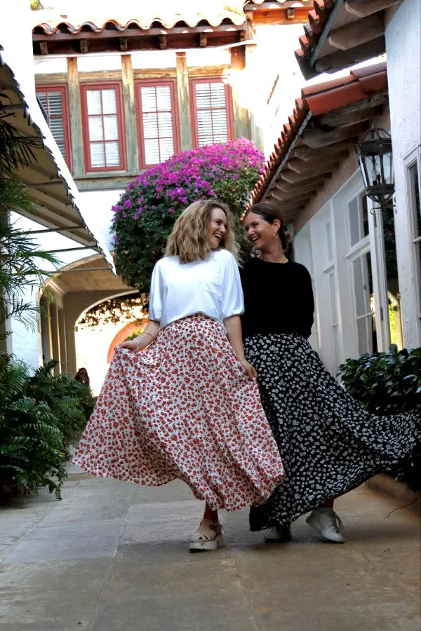 Ditsy Maxi Skirt