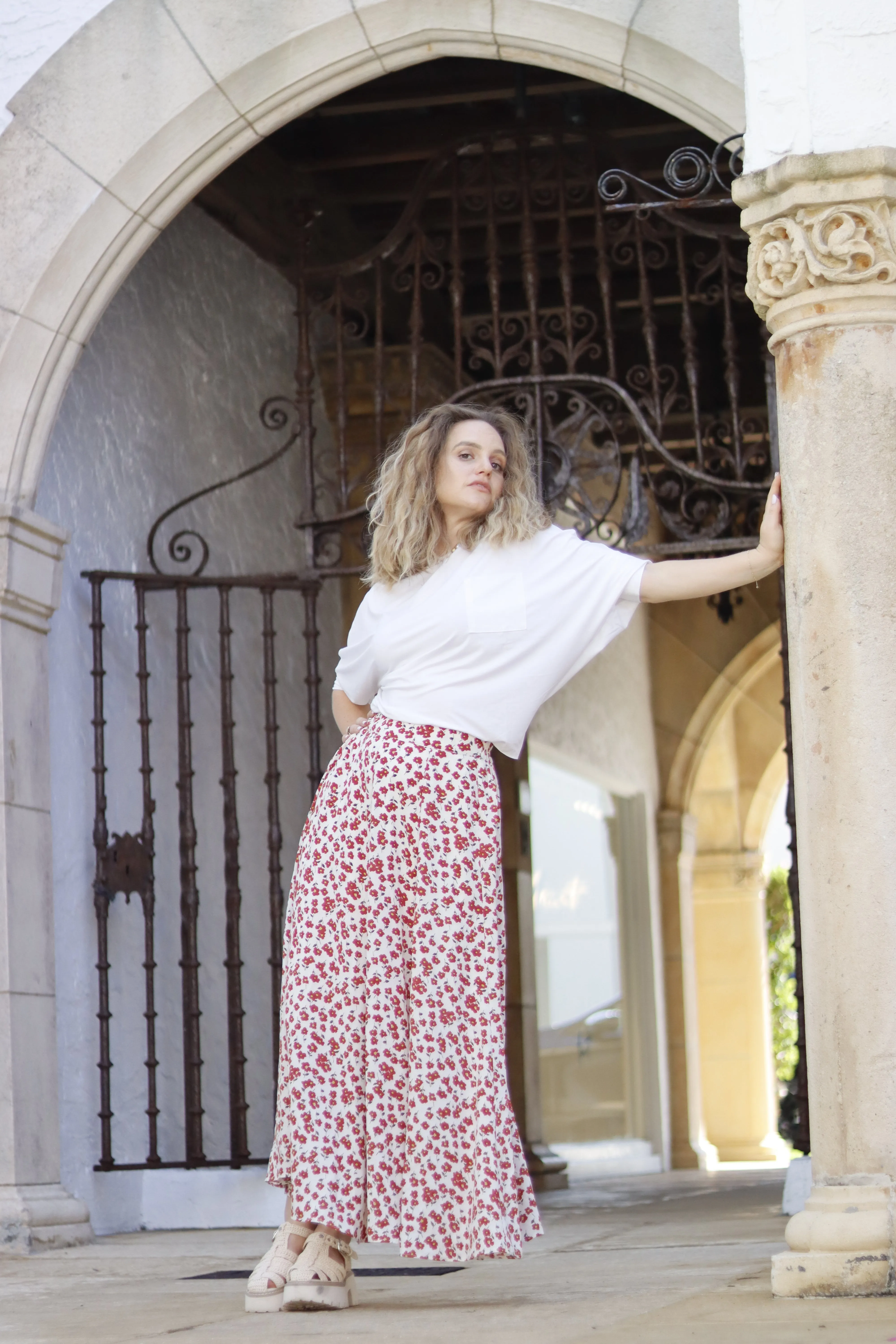 Ditsy Maxi Skirt