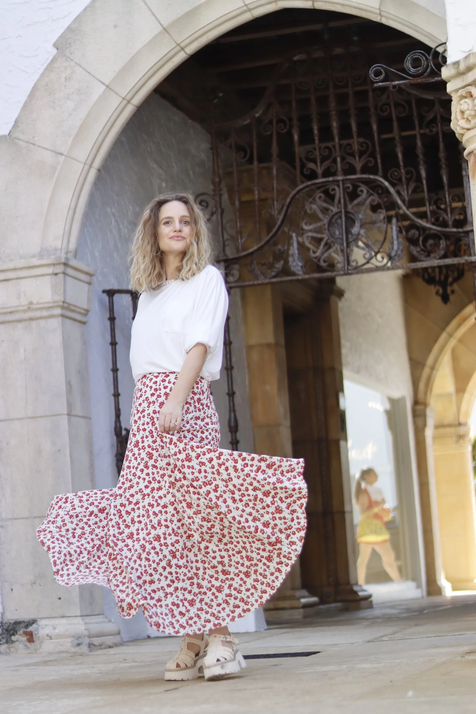 Ditsy Maxi Skirt