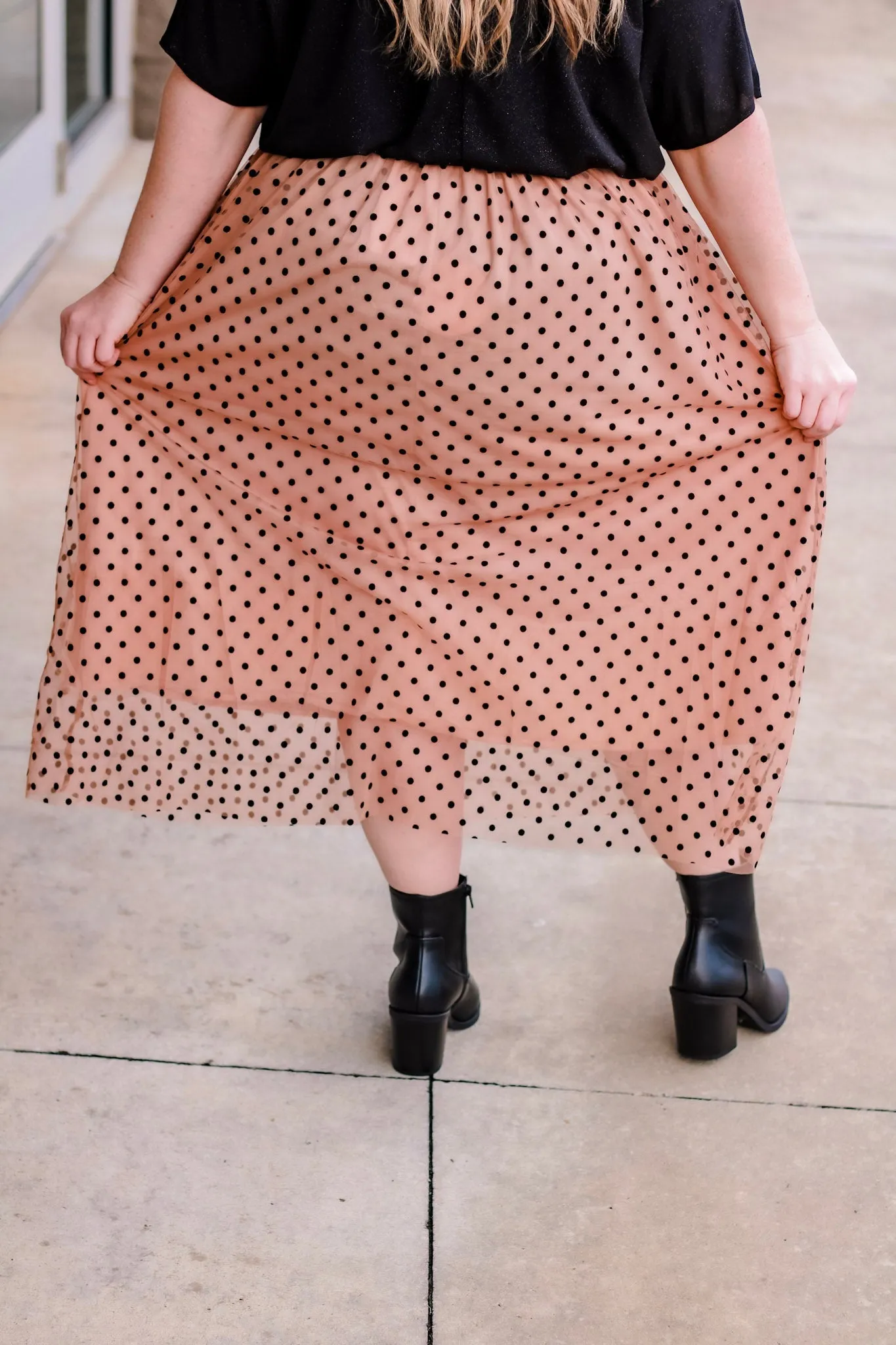 Diva Girl Maxi Skirt in Cappuccino Mix