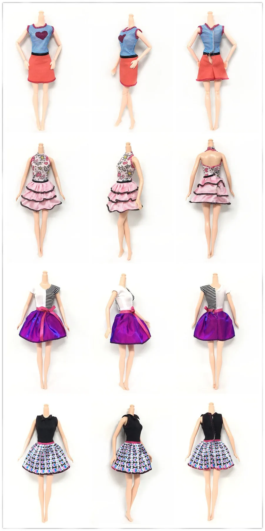 Doll's Fashionable Clothing Set Casual One-piece Dress doll Style Random5Q3V