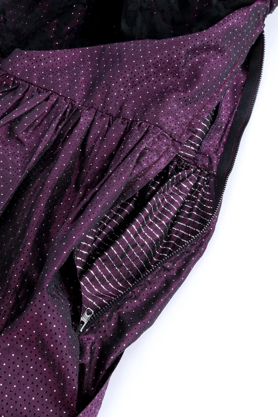 Dotted Lace Ruffle Dress