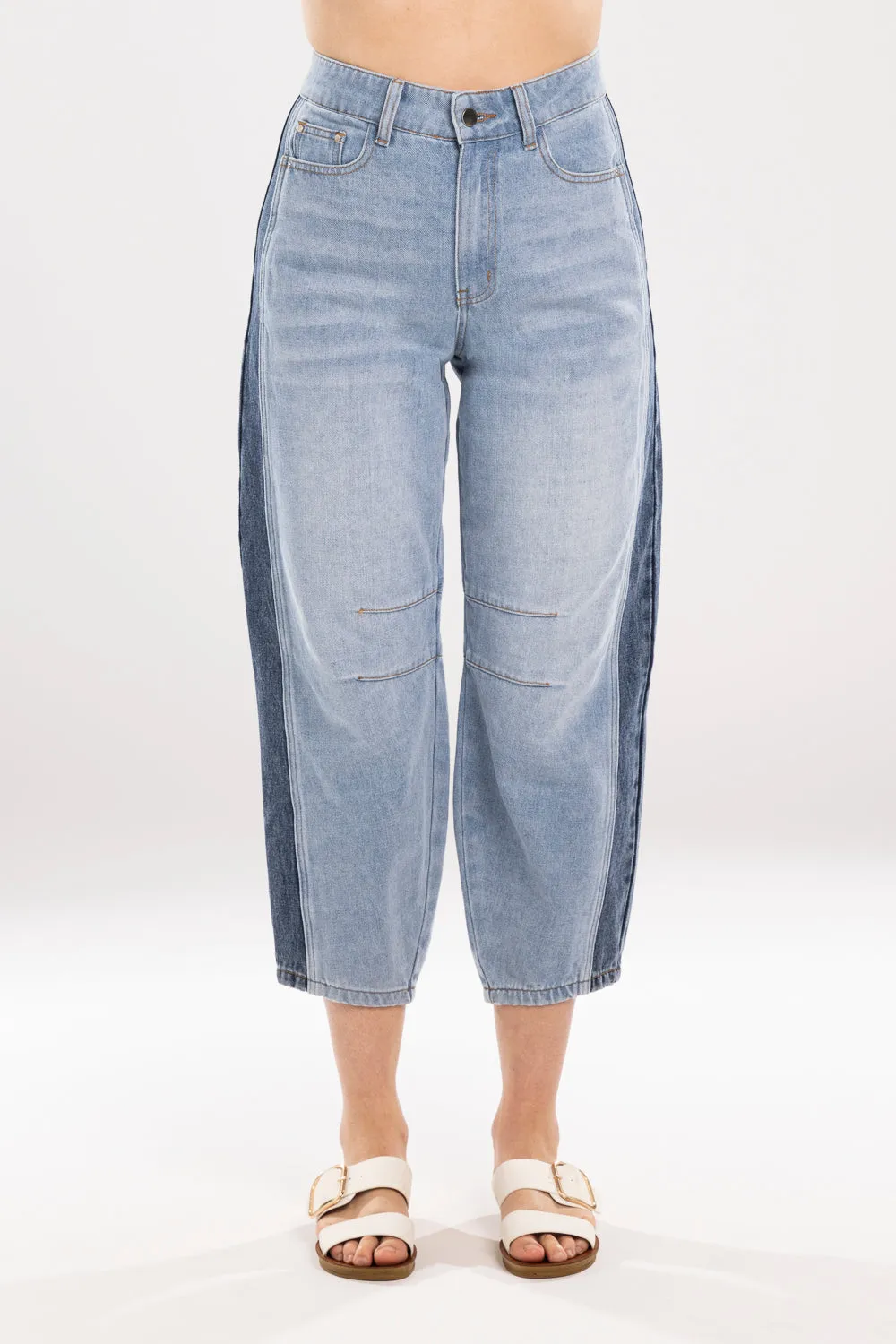 Double denim jean