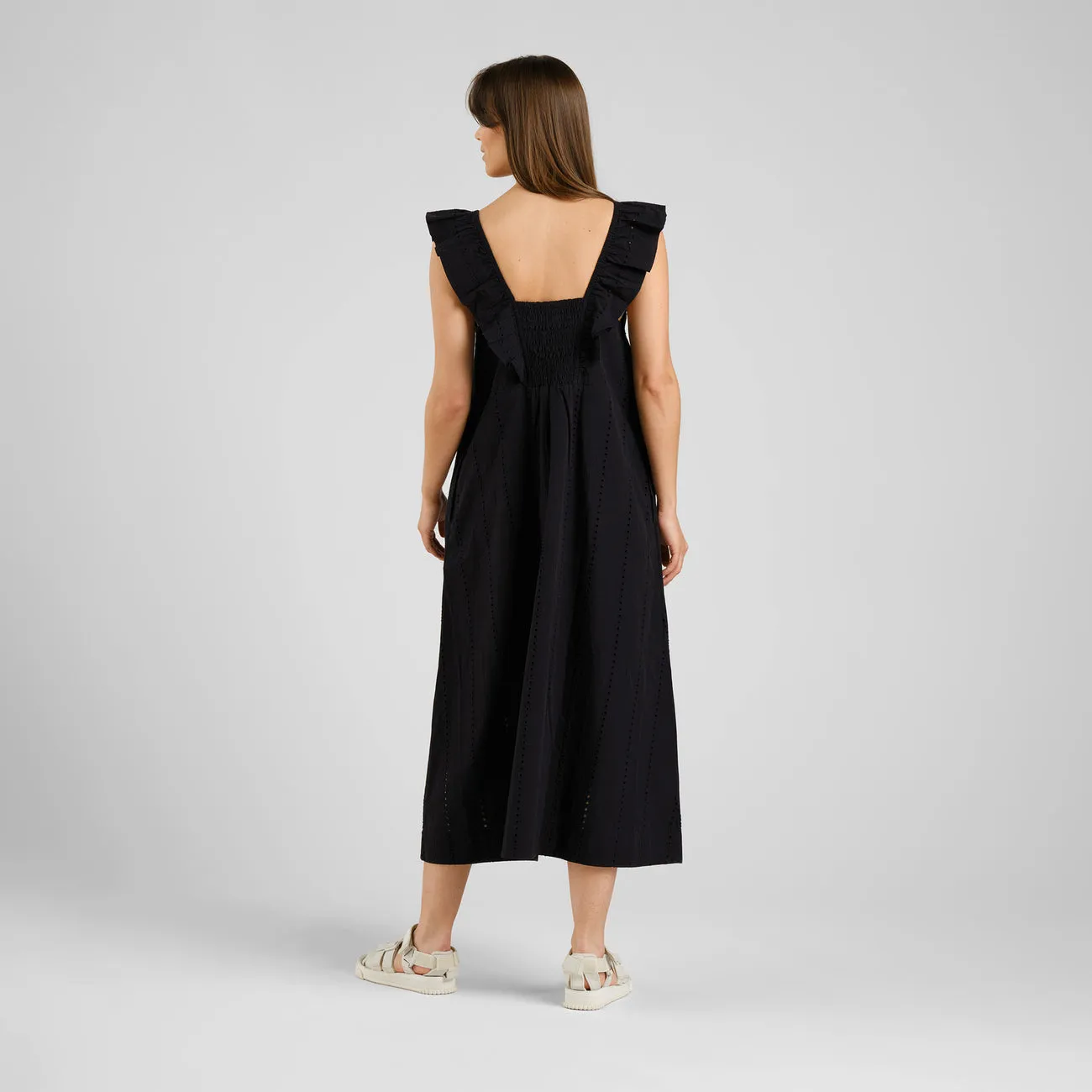 Dress Landsort Schiffli Black