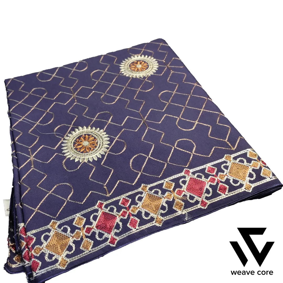 Elegant Embroidered Chaddar - Blue