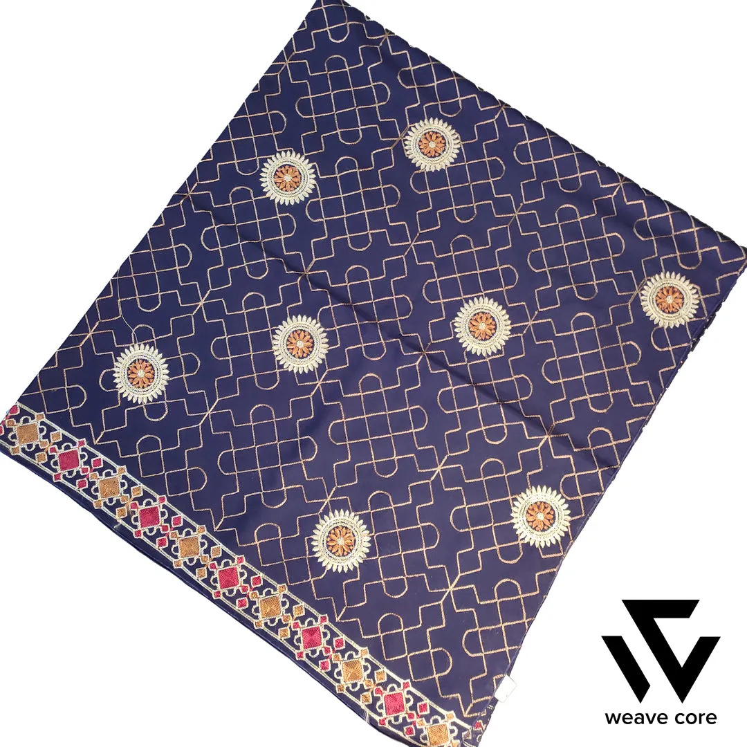 Elegant Embroidered Chaddar - Blue