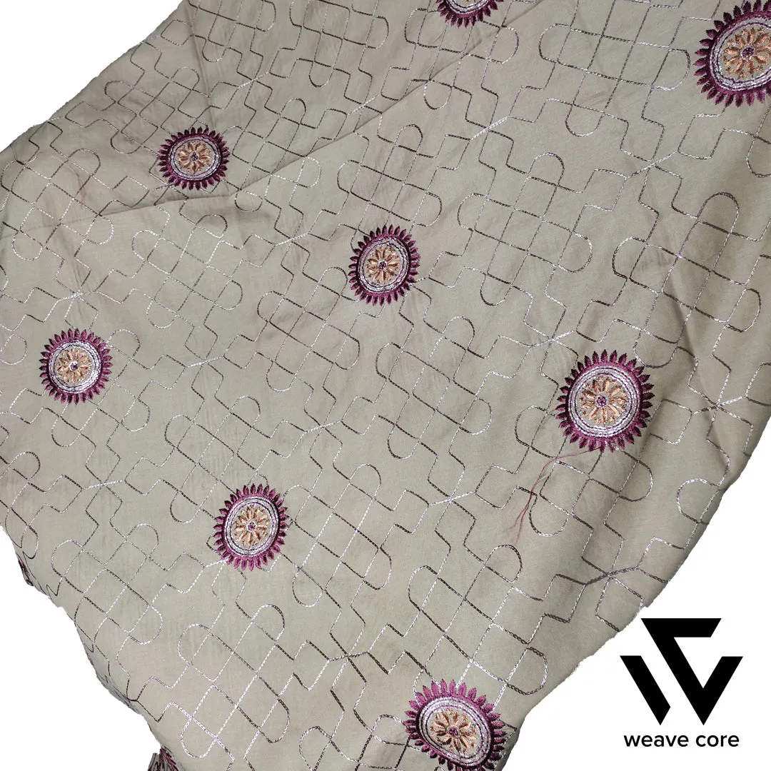 Elegant Embroidered Chaddar - Light Brown