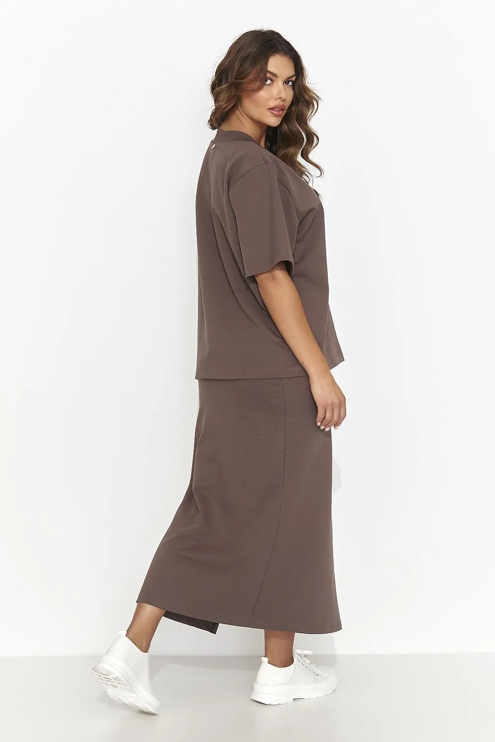 Elegant Heart Neckline Pencil Skirt Set