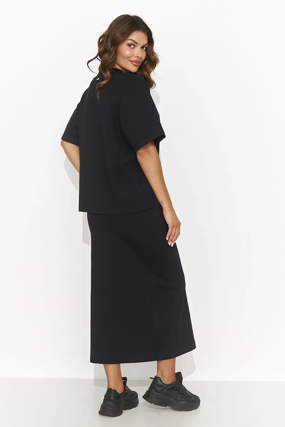 Elegant Heart Neckline Pencil Skirt Set