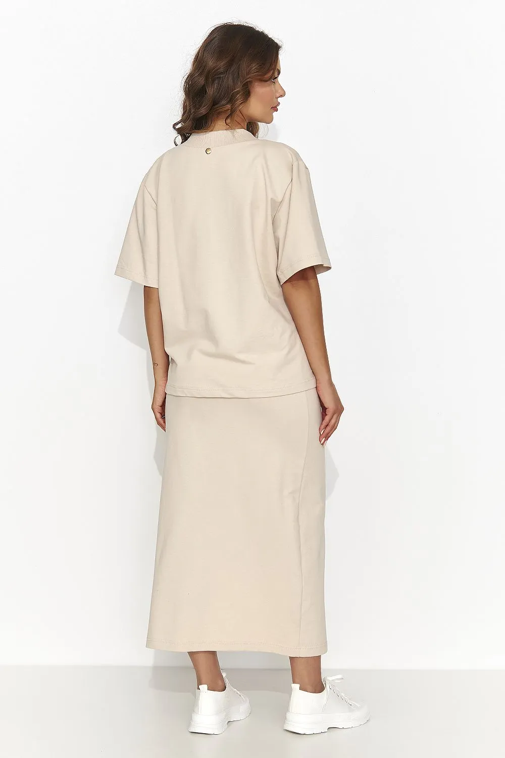Elegant Heart Neckline Pencil Skirt Set