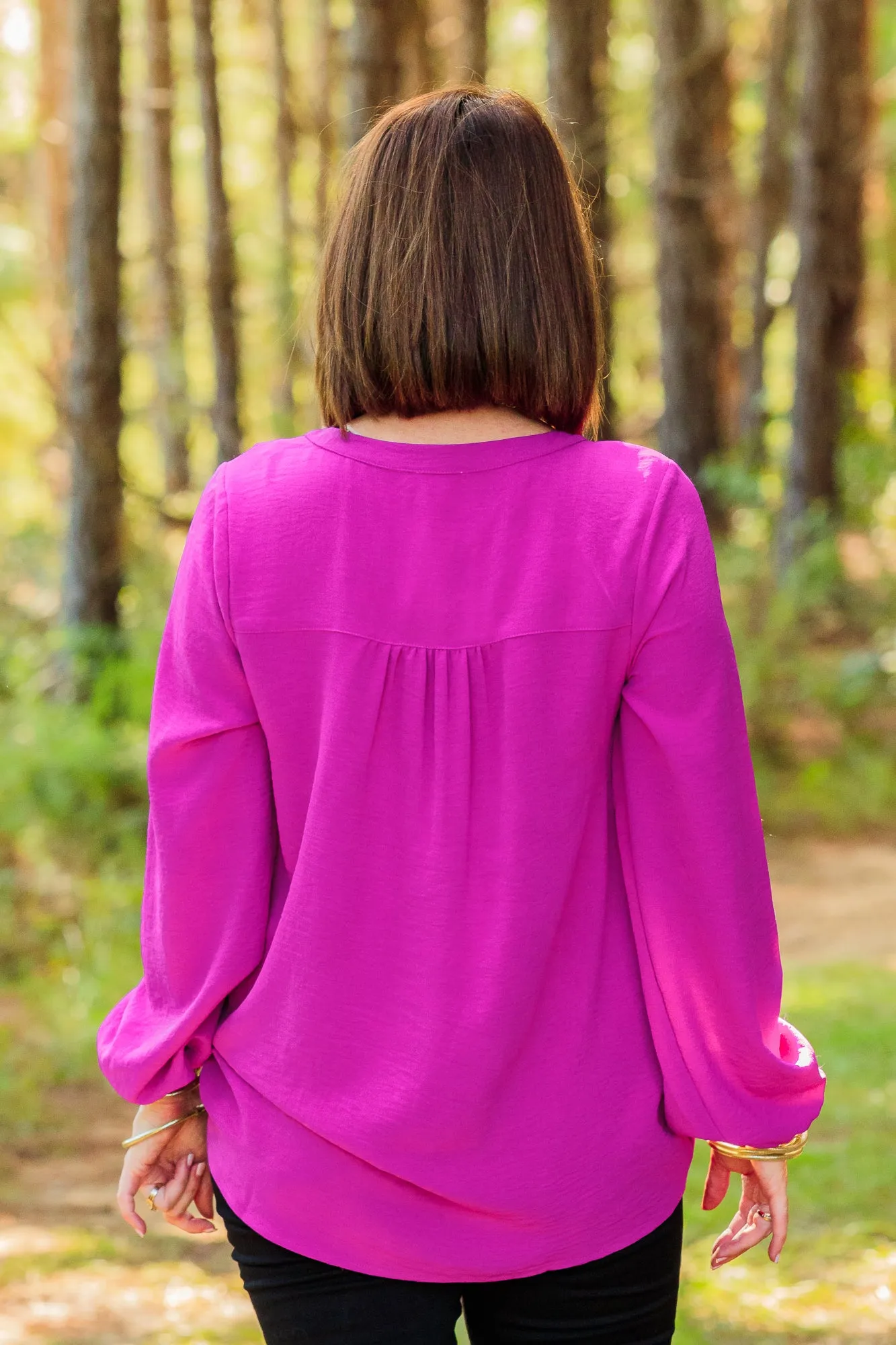 Elizabeth Top -  Magenta