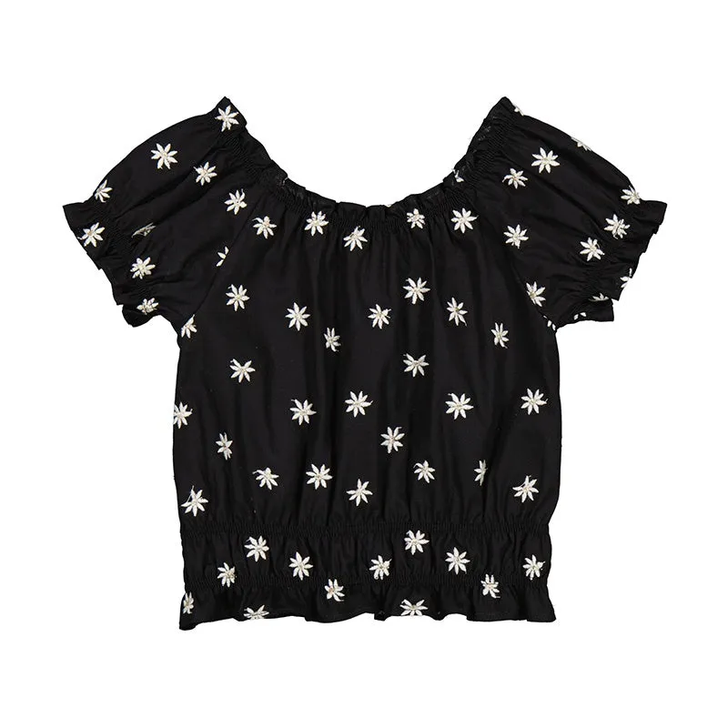 Embroidered Daisy Shirt 3.139