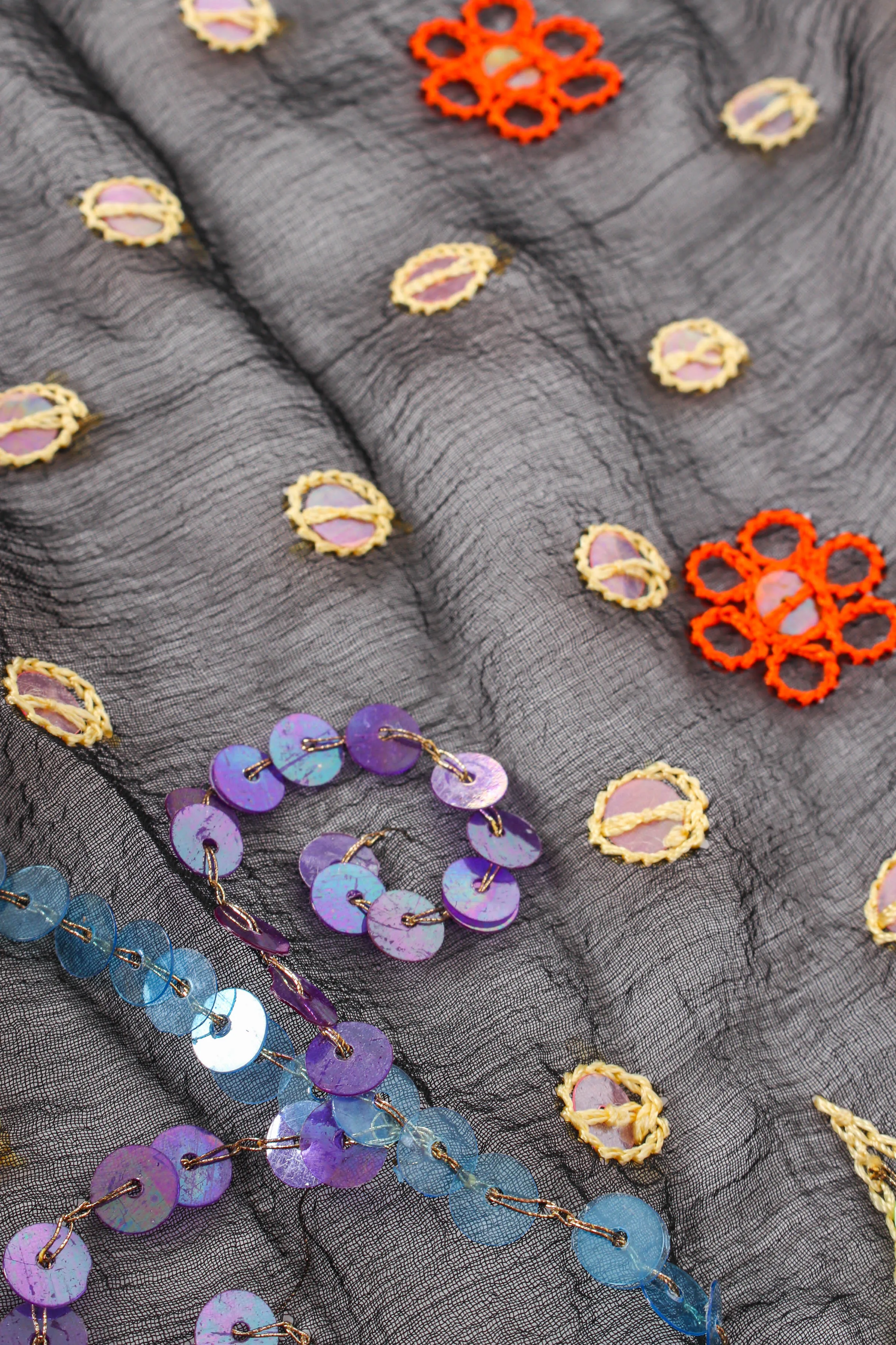 Embroidered Sequin Dragonfly Top