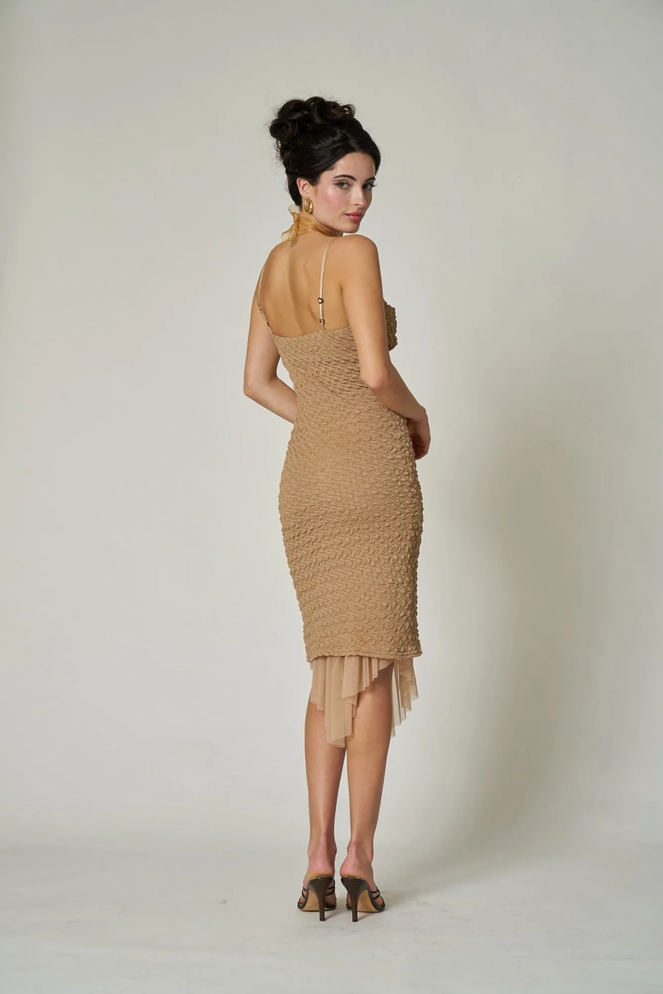EMELINE DRESS - BROWN SUGAR