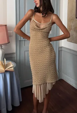 EMELINE DRESS - BROWN SUGAR