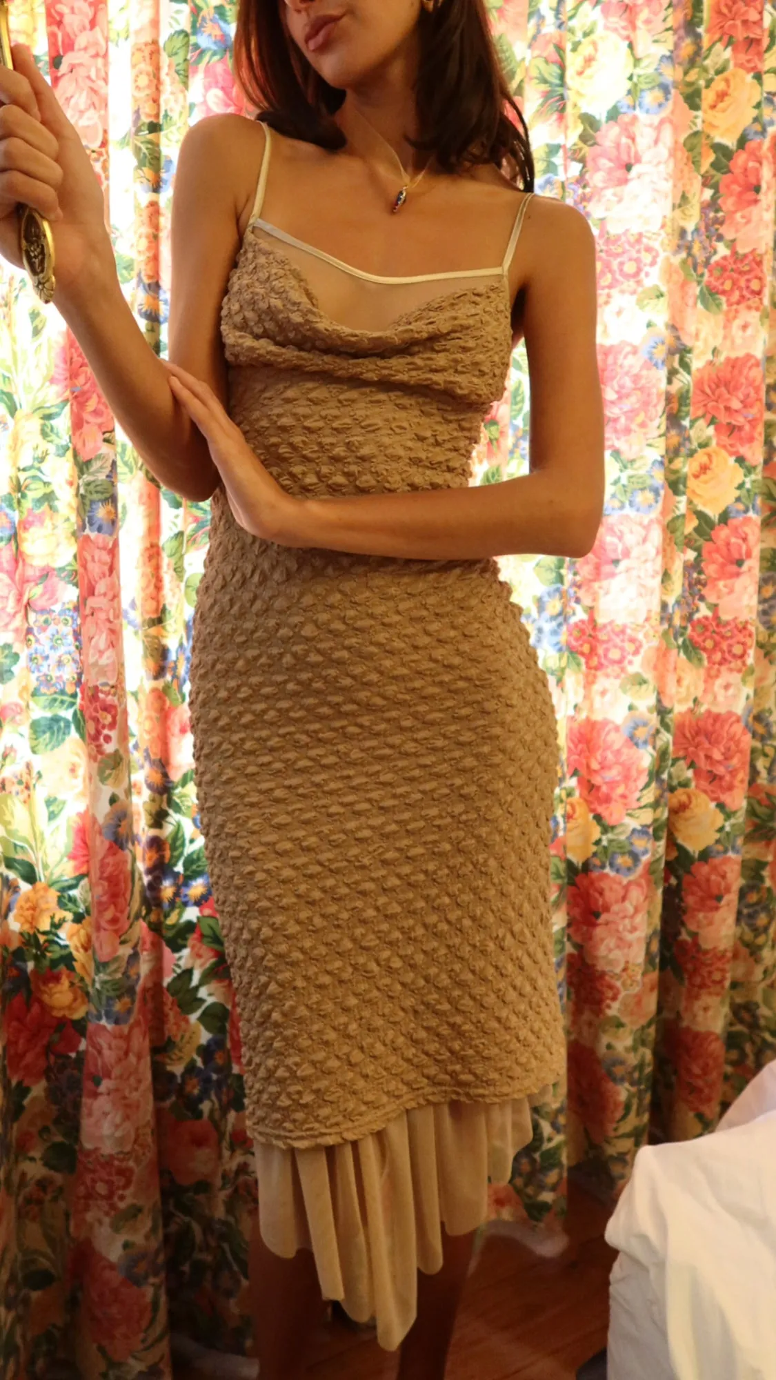 EMELINE DRESS - BROWN SUGAR