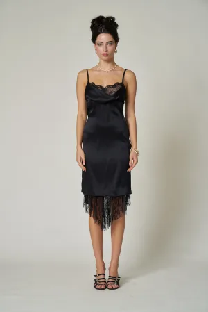 EMELINE DRESS - NOIR SILK