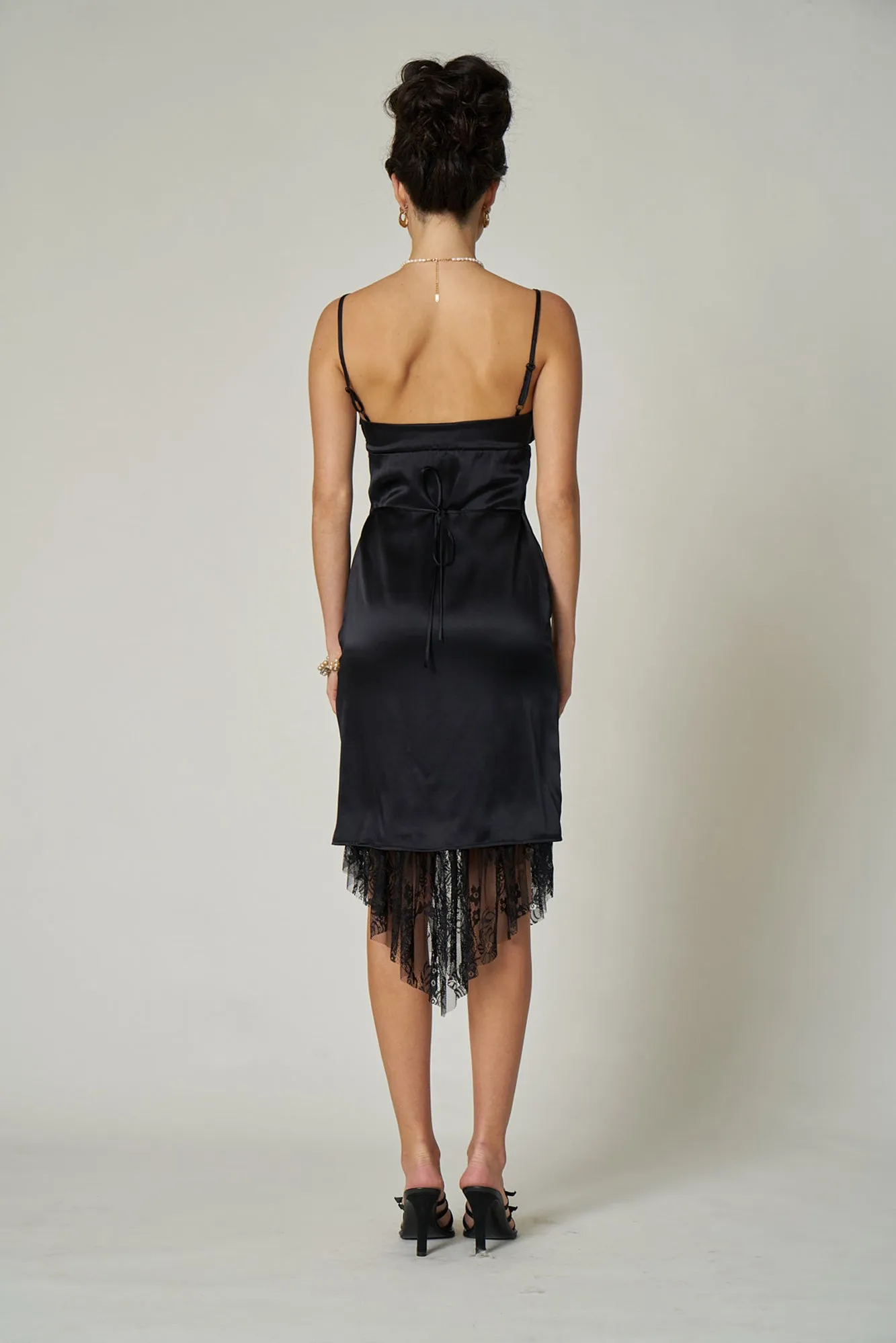 EMELINE DRESS - NOIR SILK