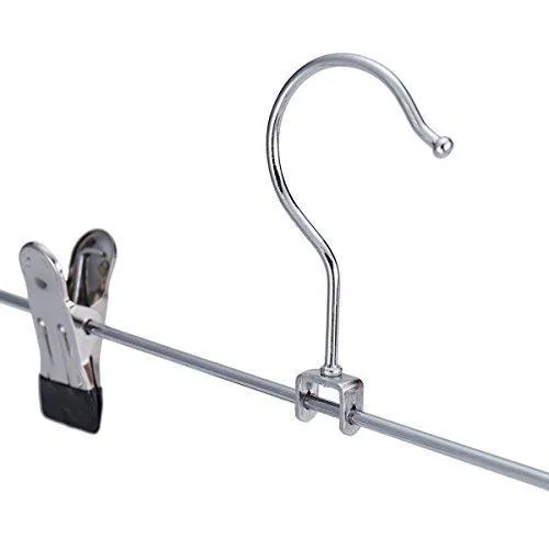 Emstris Skirt Hangers Pants Hangers Closet Organizer Stainless Steel Fold up Space Saving Hangers