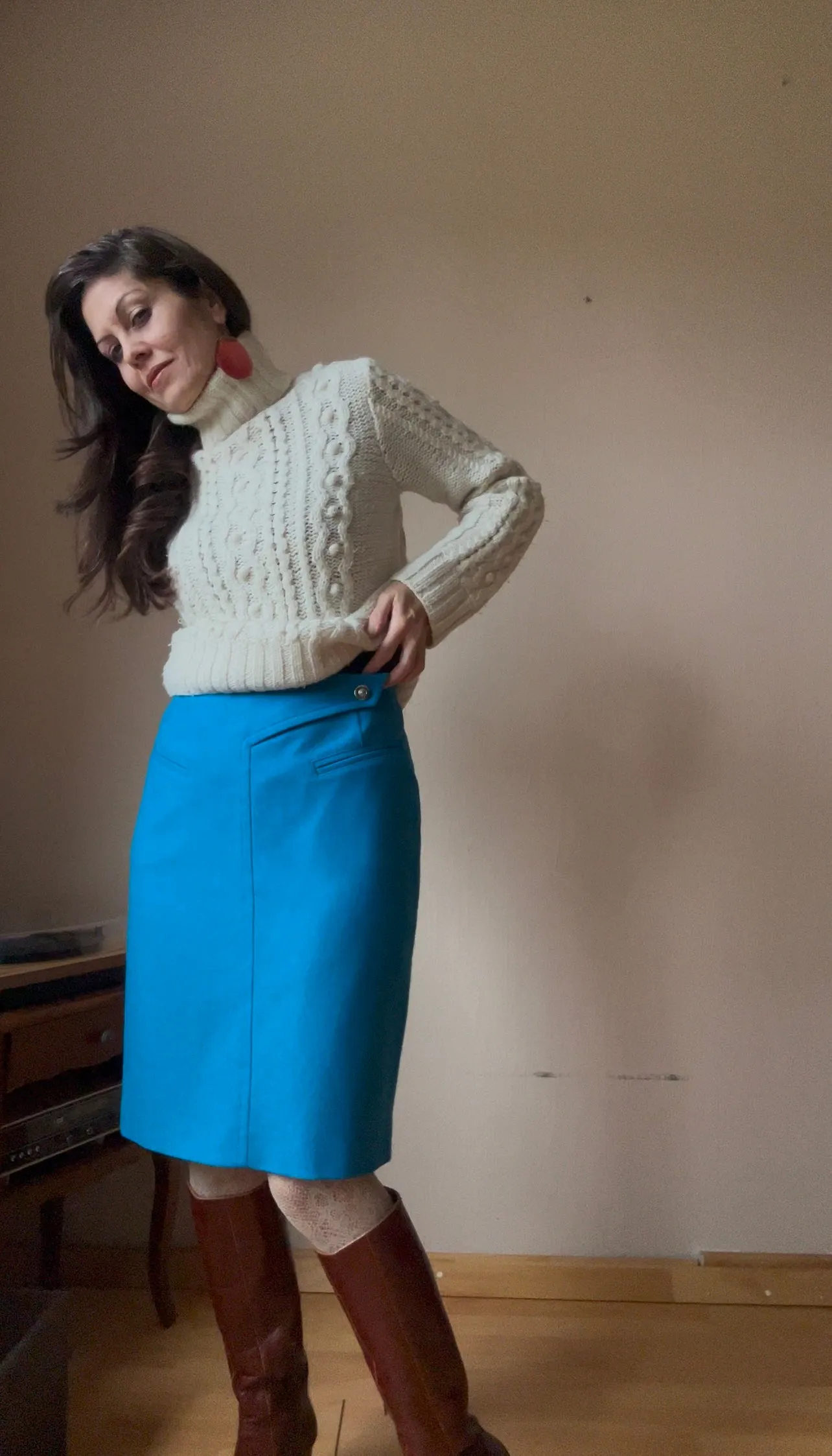 Escada wool skirt