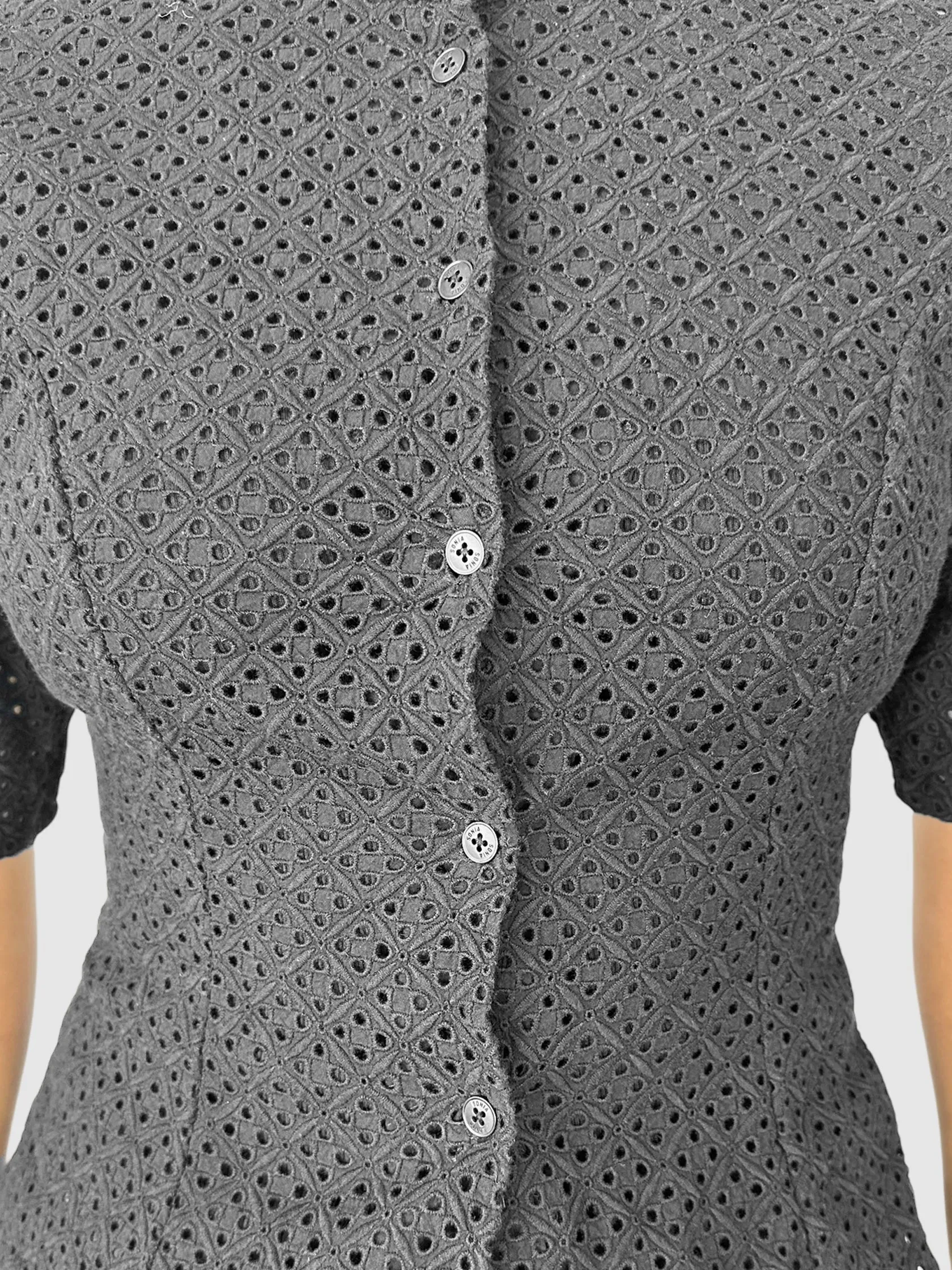 Eyelet Embroidered Top