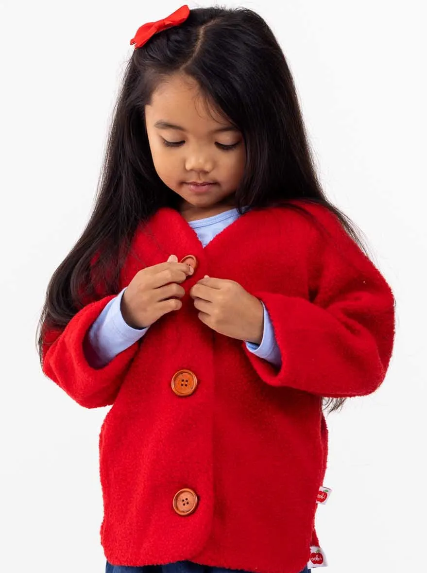 Faux Fur Red Jacket