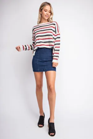 FEMME DENIM MINI SKIRT