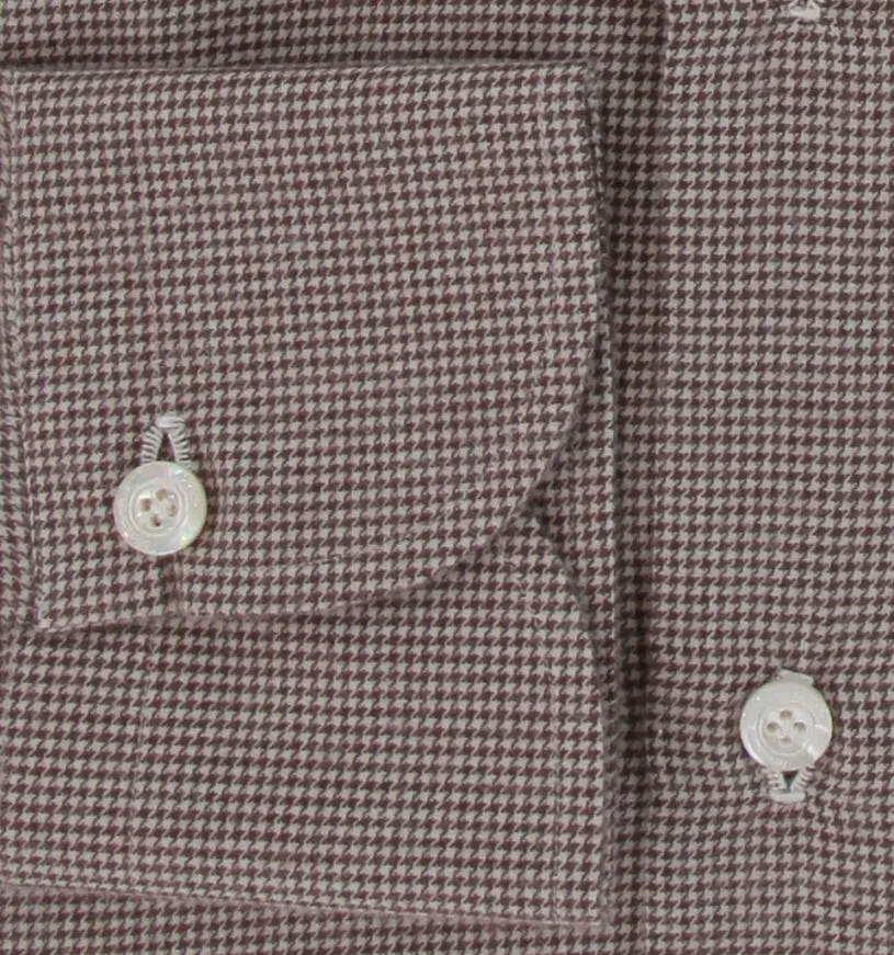 Finamore Napoli Brown Shirt - Slim