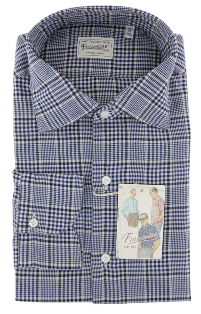 Finamore Napoli Dark Blue Shirt - Extra Slim