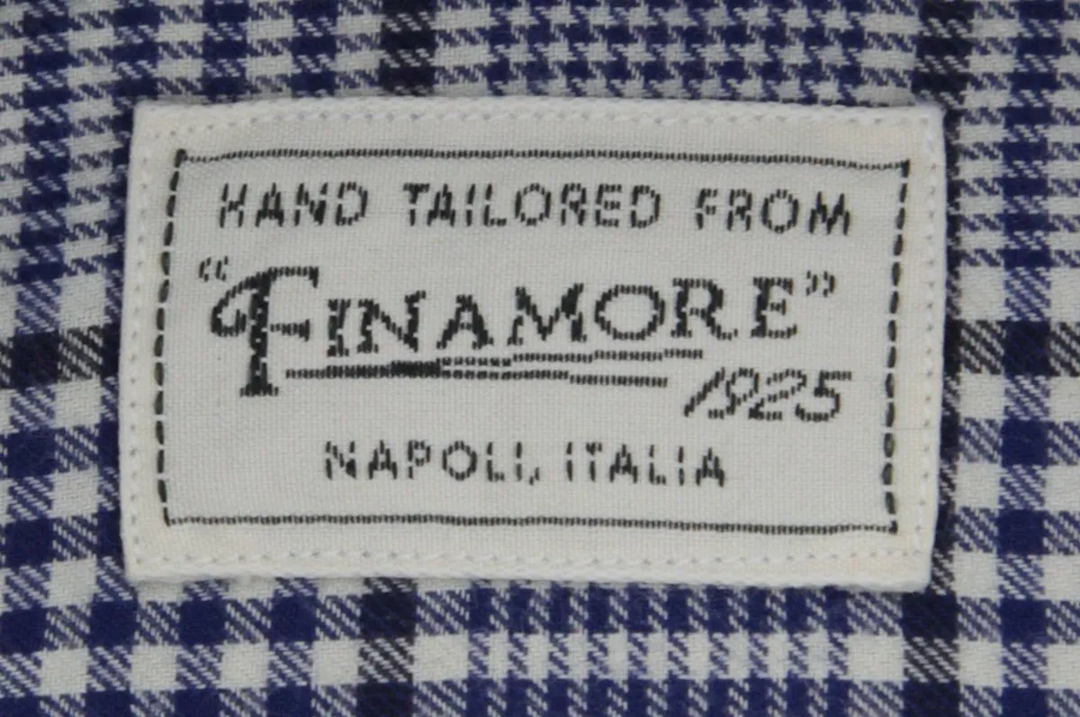 Finamore Napoli Dark Blue Shirt - Extra Slim
