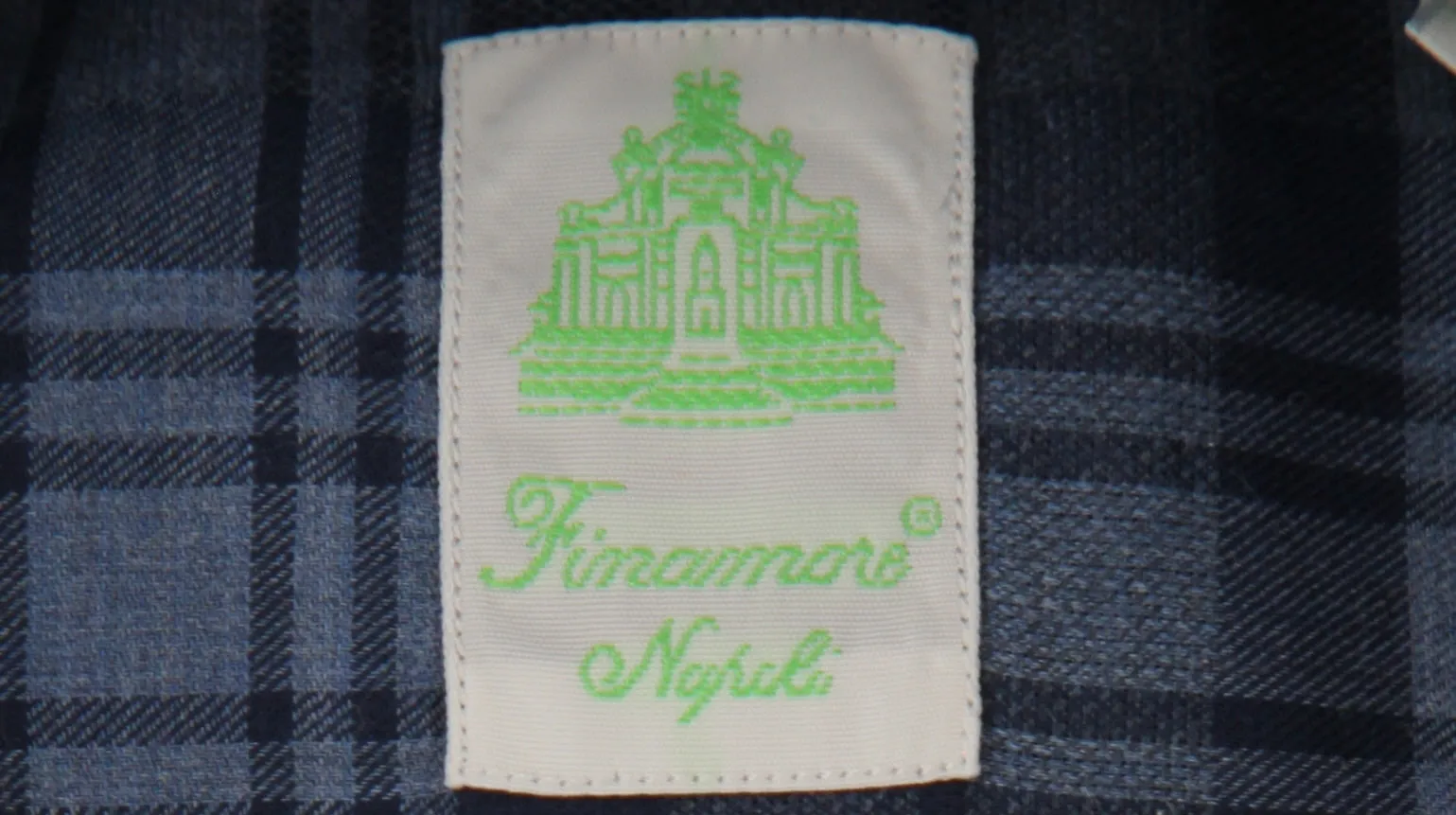 Finamore Napoli Dark Blue Shirt - Extra Slim