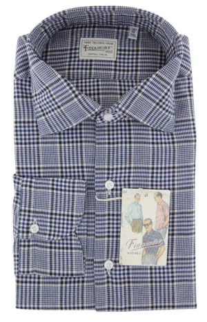 Finamore Napoli Dark Blue Shirt - Extra Slim