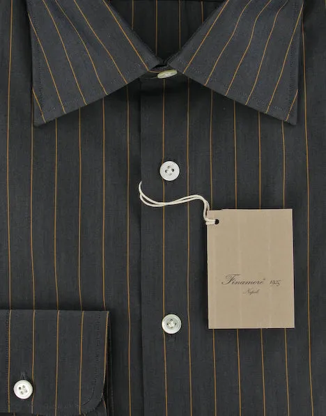 Finamore Napoli Gray Shirt – Size: 16 US / 41 EU