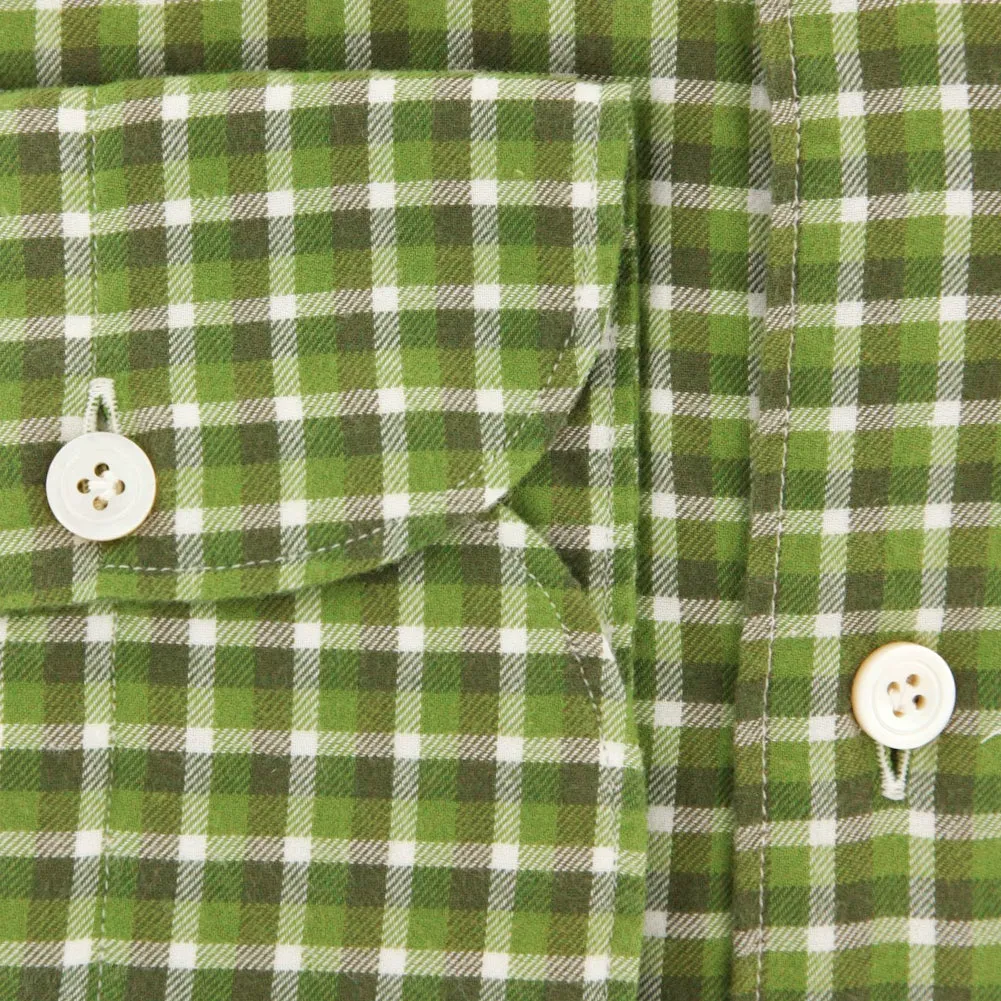 Finamore Napoli Green Shirt - Extra Slim - 15.75 US / 40 EU