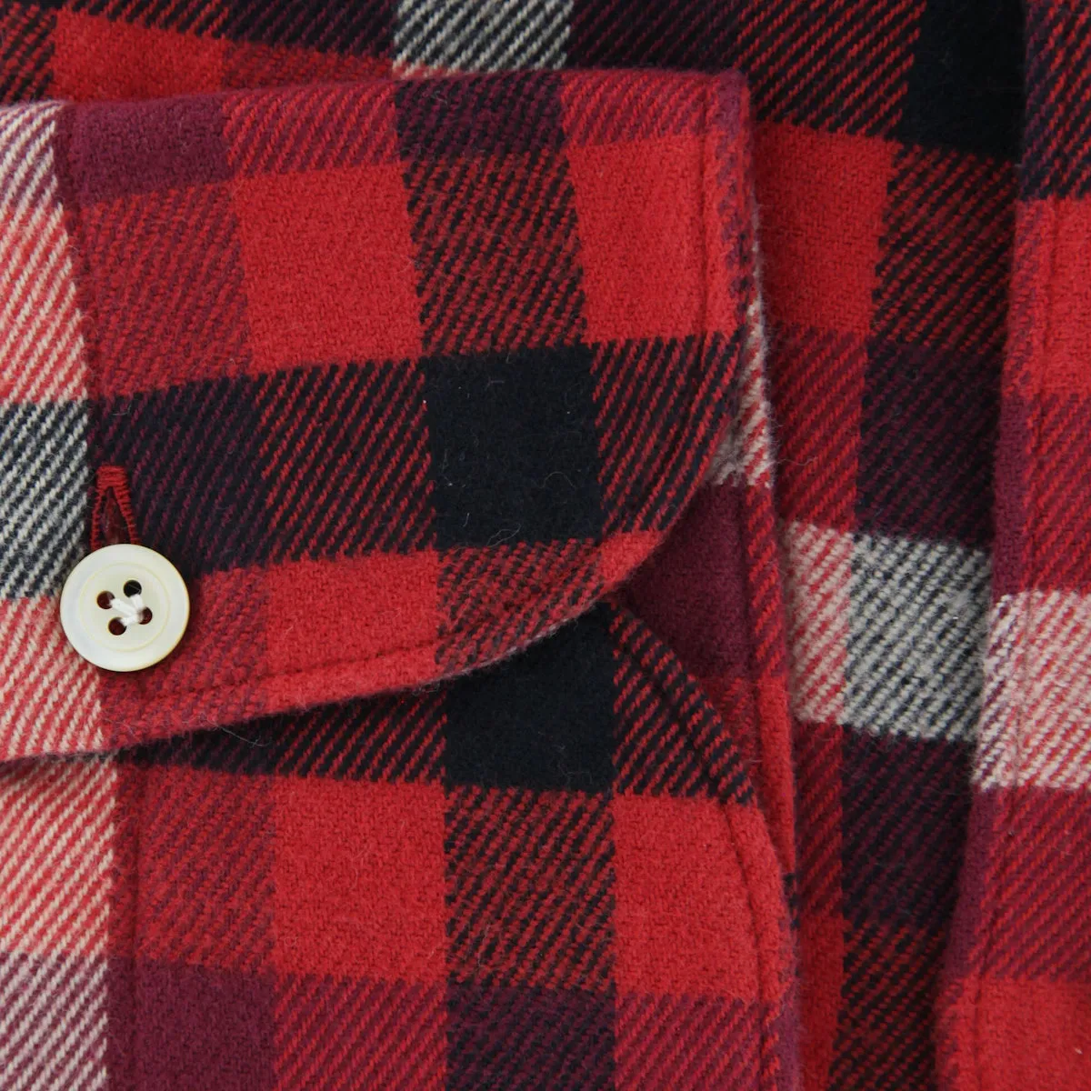 Finamore Napoli Red Shirt - Extra Slim