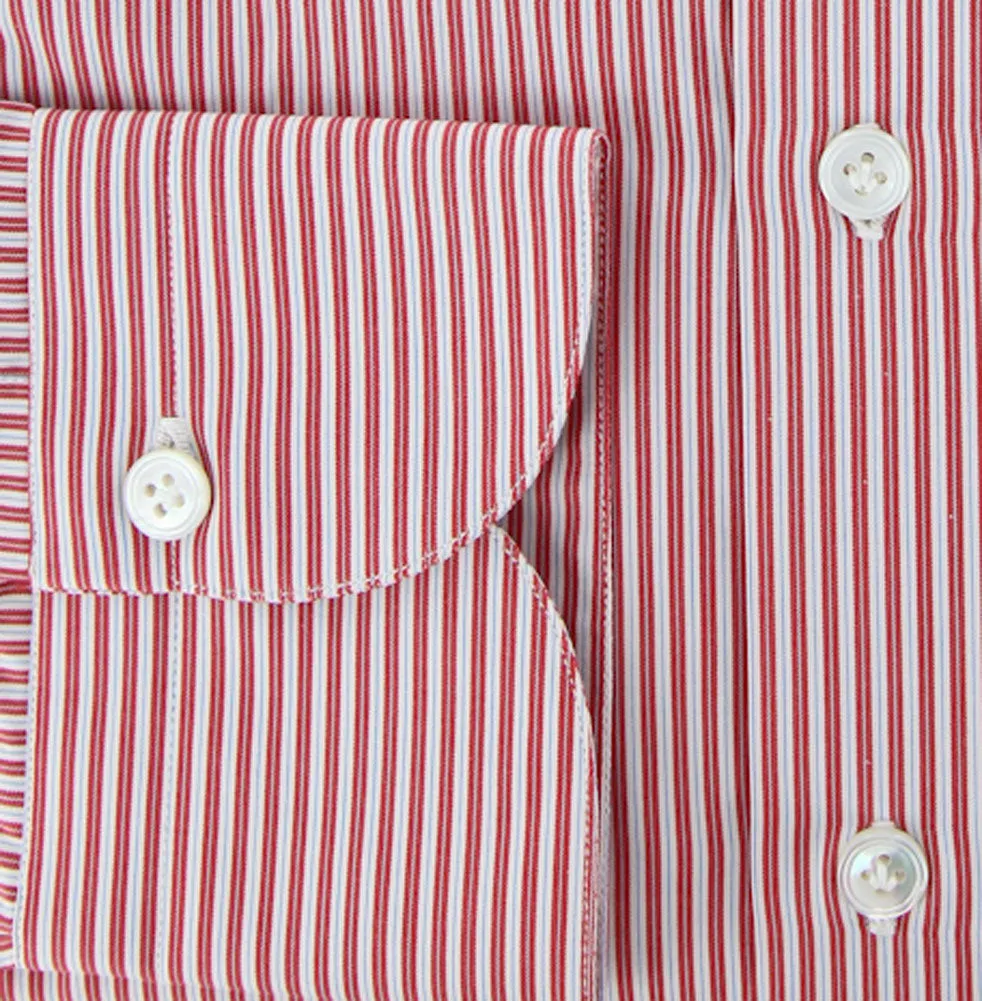 Finamore Napoli Red Shirt – Size: 16.5 US / 42 EU