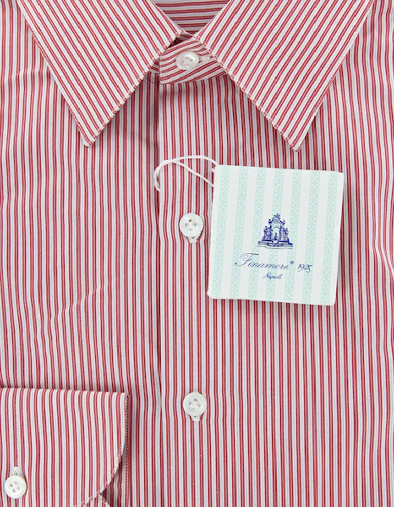 Finamore Napoli Red Shirt – Size: 16.5 US / 42 EU