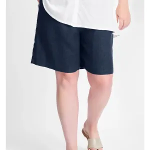 Flax Linen Sun Shorts Midnight Navy Size XS (P)