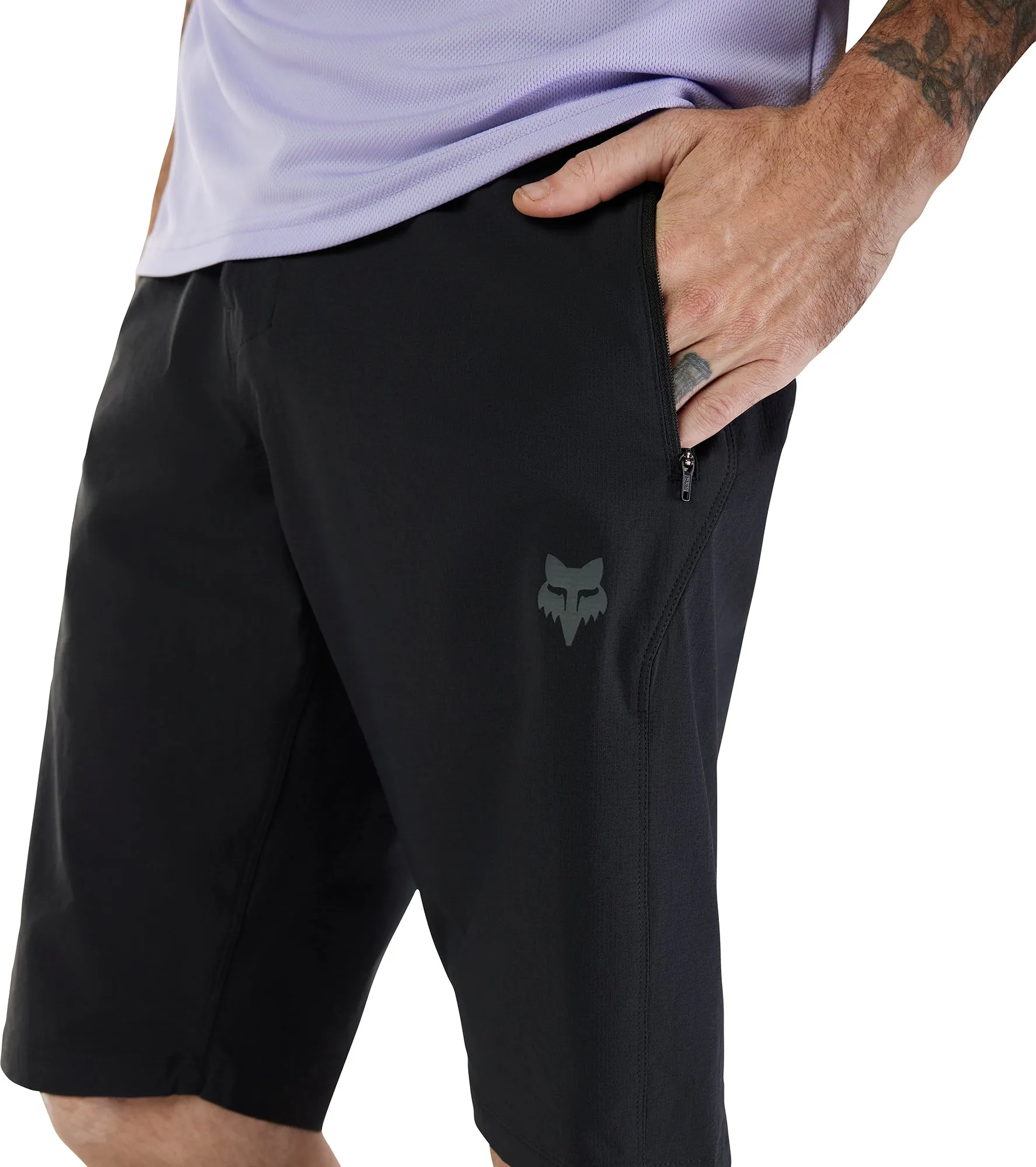 Fox Ranger Lined Mens Cycling Shorts - Black