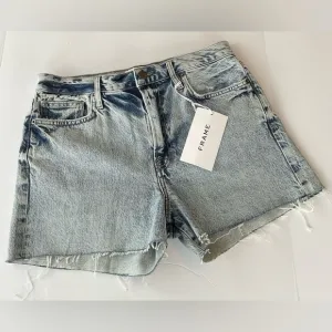 Frame Denim Le Simone Shorts Raw Hem Size 29 New $178