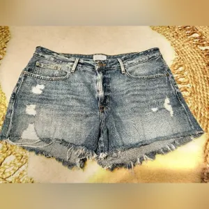 FRAME Le Grand Garcon denim shorts