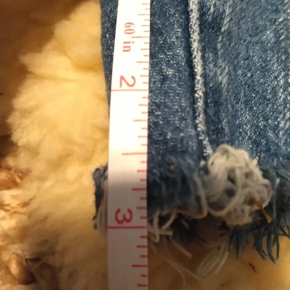 FRAME Le Grand Garcon denim shorts