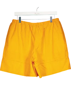 Free People Linen Blend Orange Shorts UK M