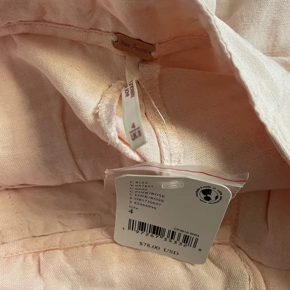 FREE PEOPLECalla Pleated Linen Blend Trouser Shorts