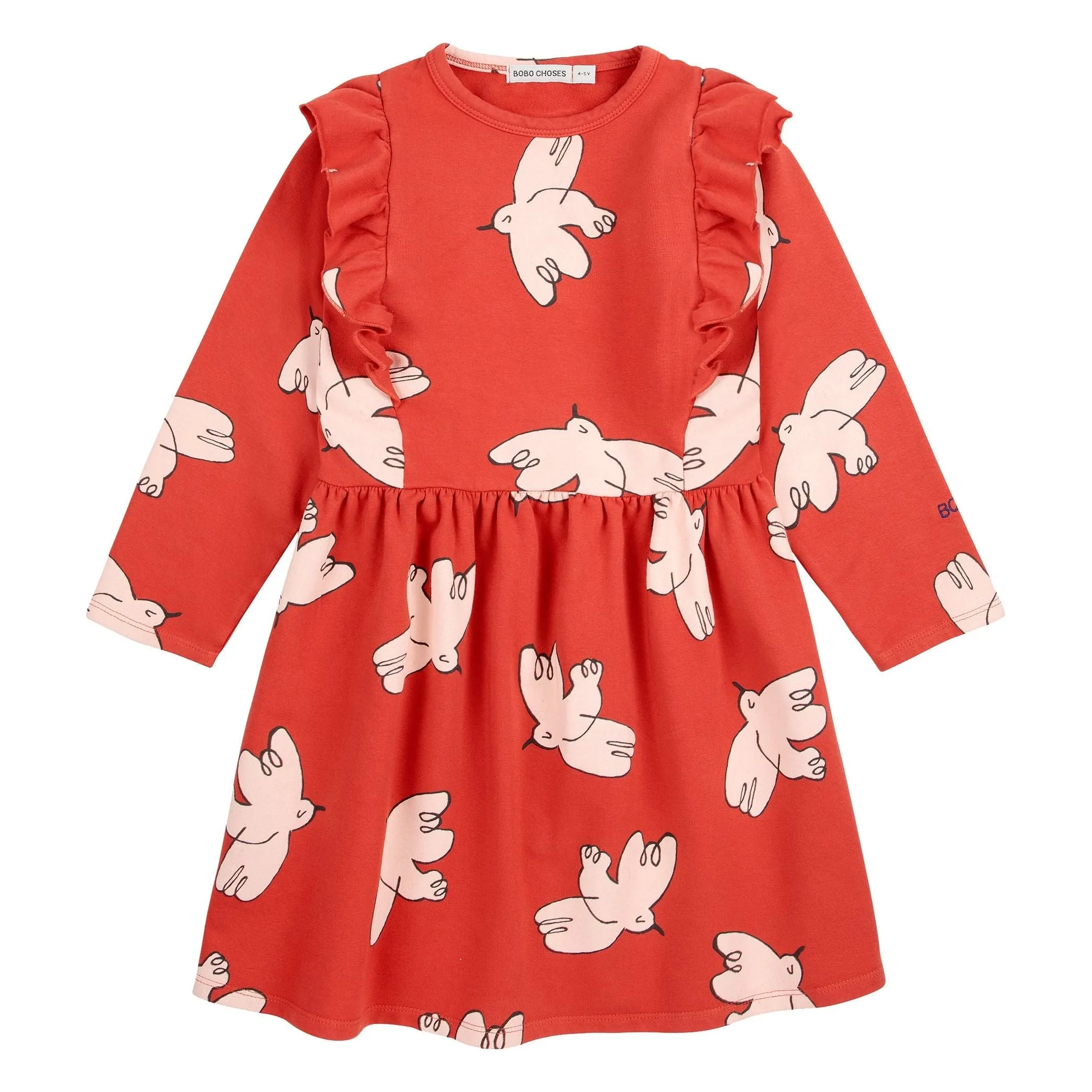 Freedom Bird All Over Ruffle Dress