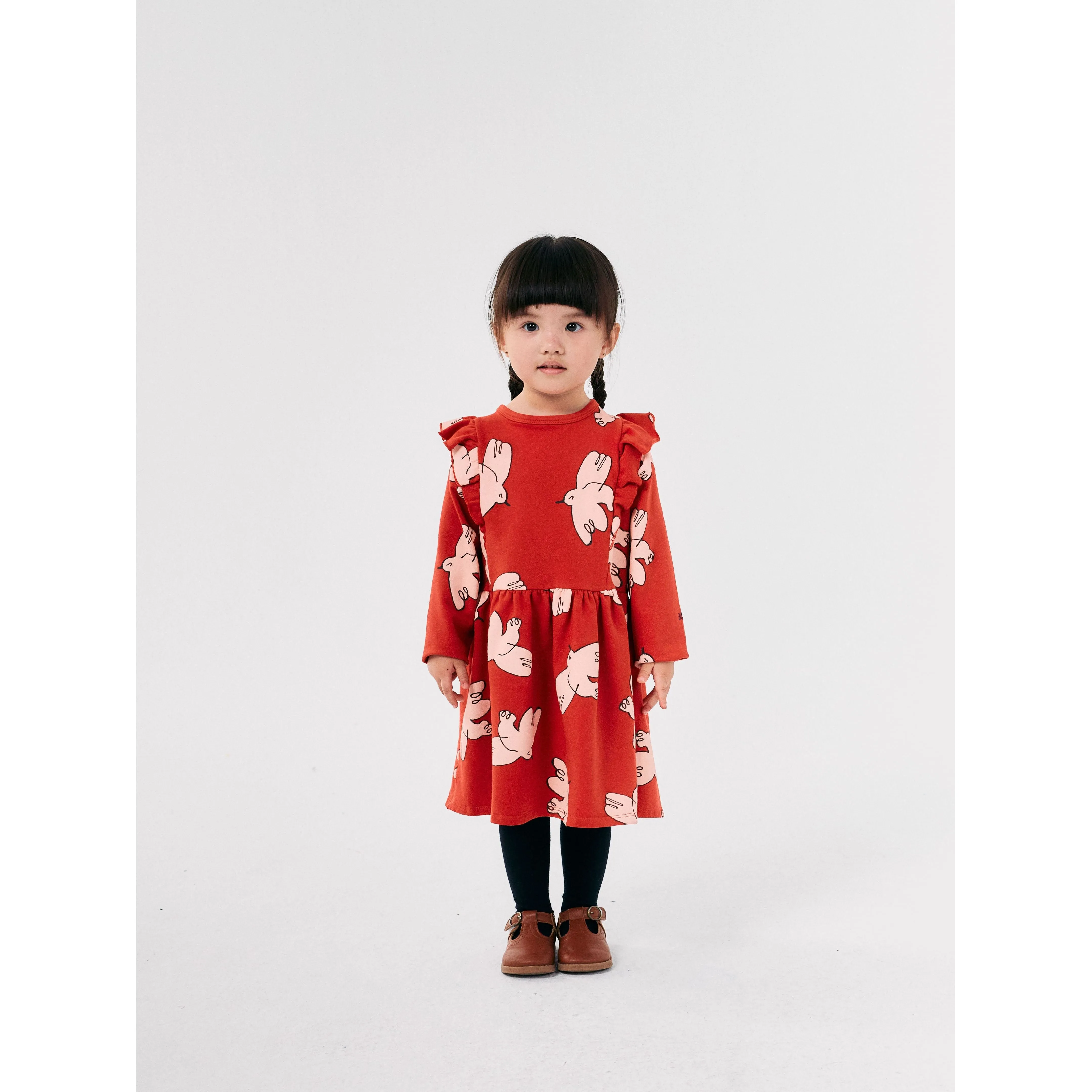 Freedom Bird All Over Ruffle Dress