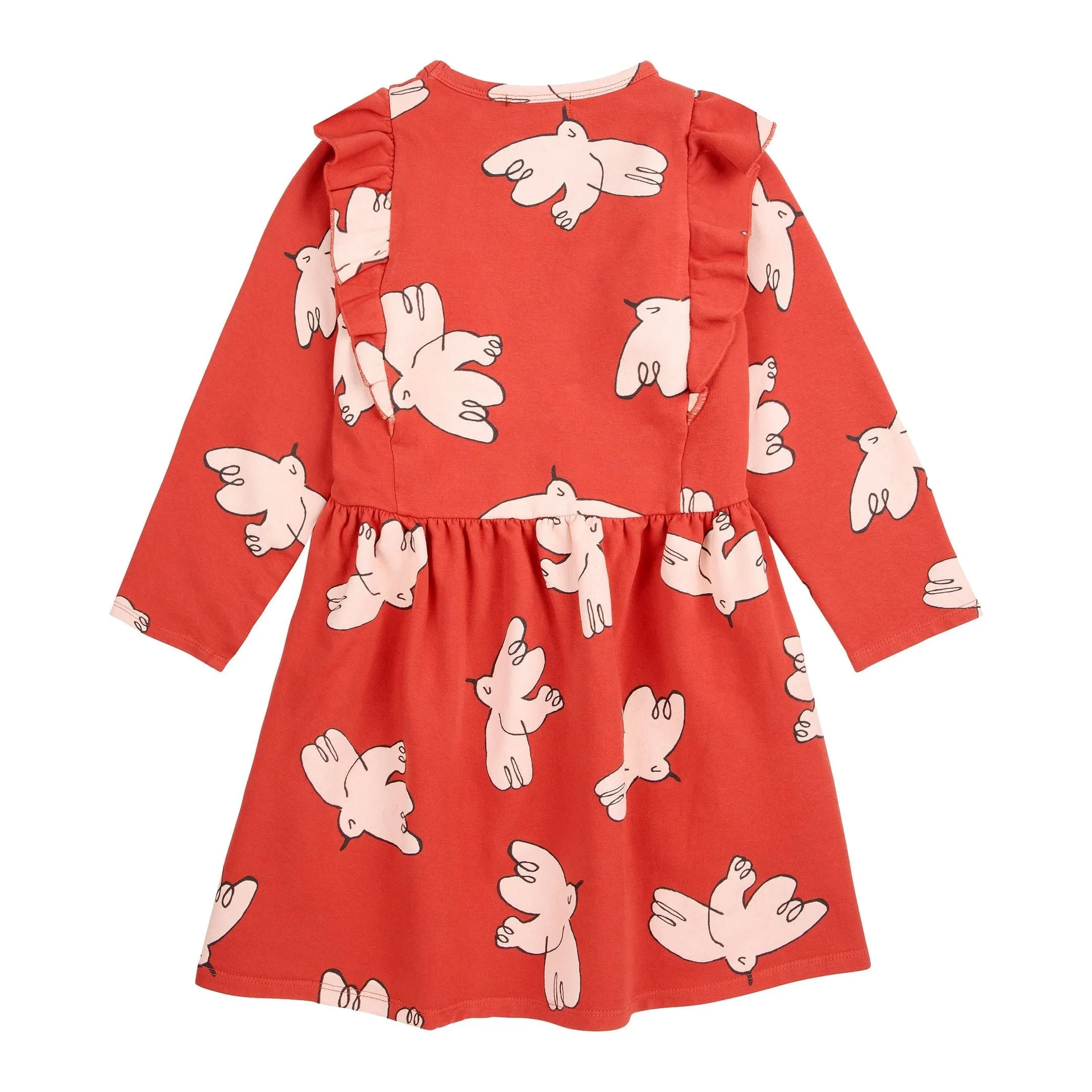 Freedom Bird All Over Ruffle Dress